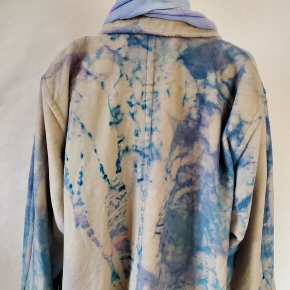 Escada cashmere wool coat long blue purple pink beige XL Large 38 XXL plus size - Picture 5 of 10